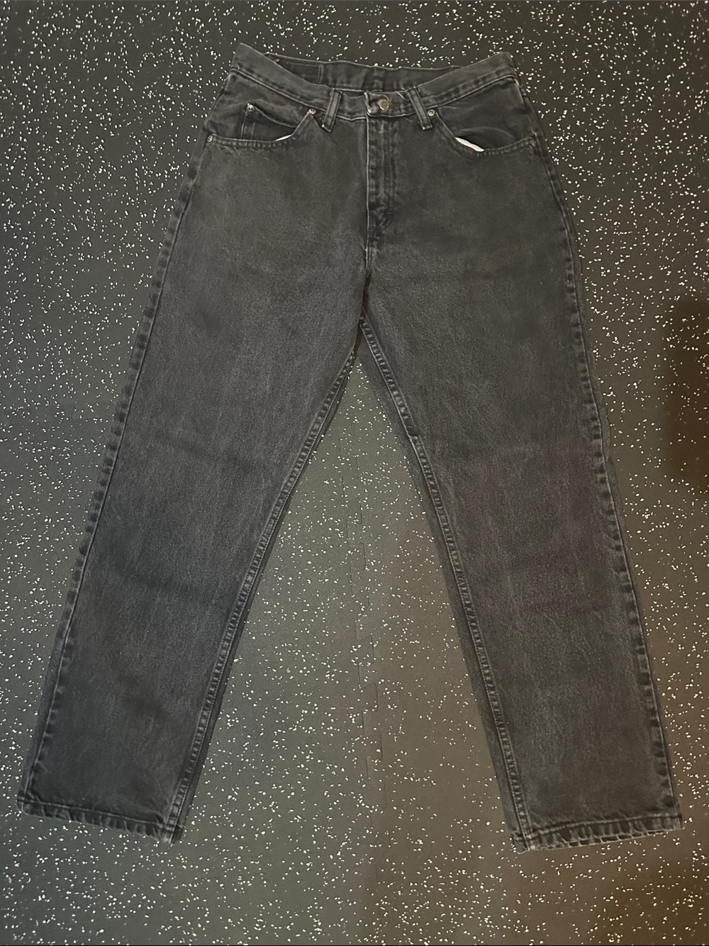 Wrangler Relaxed-Fit Washed Black Jeans